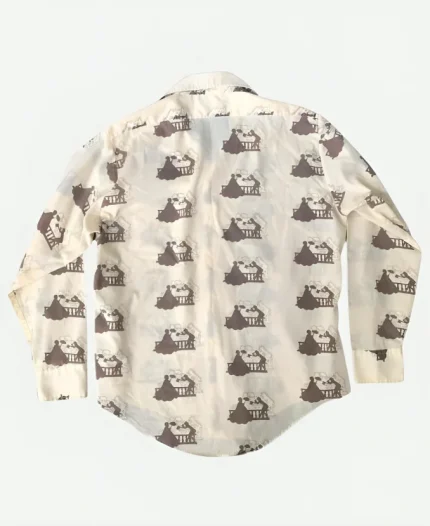 Hell Motel S01 Emmanuel Kabongo Printed White Shirt