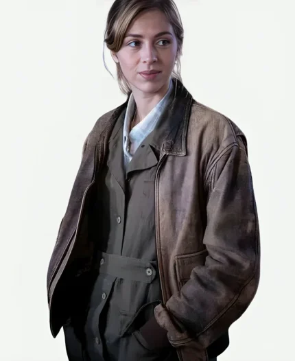 Hermione Corfield Fear Below 2025 Leather Jacket