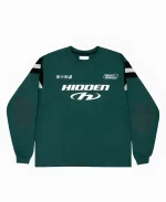 Hidden Software NY Inset Green Jersey Sweatshirt