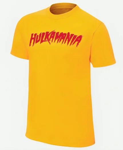 Hulk Hogan Hulkamania Yellow T-Shirt For Sale