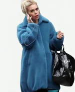 I Hate Suzie Billie Piper Blue Shearling Coat