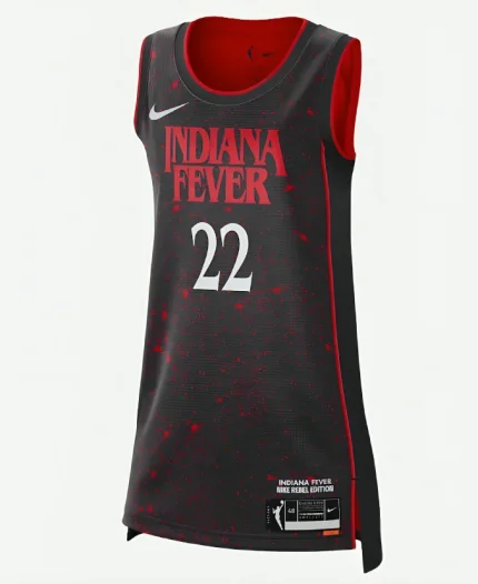 Indiana Fever Caitlin Clark Nike Black Stranger Things Victory Jersey For Unisex