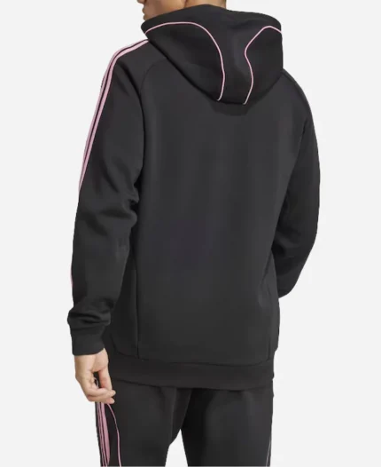 Inter Miami Adidas 2025 Travel Black Hoodie