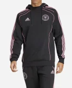 Inter Miami CF Adidas 2025 Travel Black Pullover Hoodie