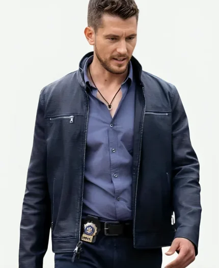 Jamie Whelan Law and Order Organized Crime Leather Jacket