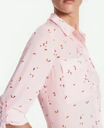 Janis Mackey Frayer The Today Show Pink Printed Shirt