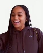 Jersey Shore Family Vacation S08 Nikki Hall Brown Alo Yoga Hoodie