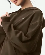 Jersey Shore Family Vacation Season 08 Nikki Hall Brown Pullover Alo Yoga Hoodie