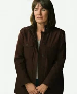 Jill Bodwin TV Series Untamed 2025 Rosemarie DeWitt Maroon Cotton Jacket