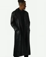 Jodolo Shoresy S04 Black Leather Trench Coat