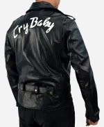 Johnny Depp Cry Baby Black Leather Jacket