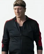 Johnny Lawrence Cobra Kai S05 Black Track Jacket
