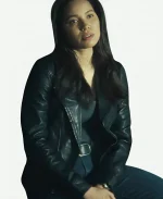 Jurnee Smollett Smoke S01 Black Leather Jacket