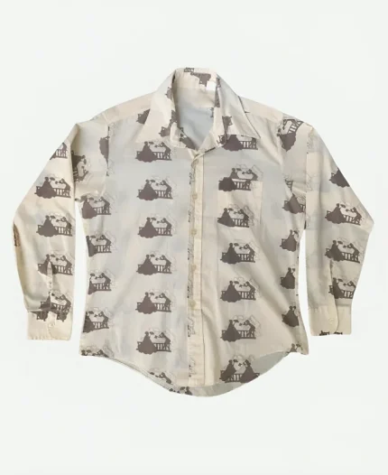 Kawayan TV-Series Hell Motel Season 01 Emmanuel Kabongo White Printed Shirt