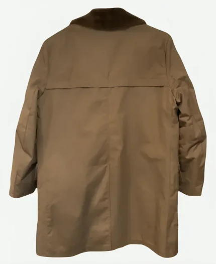 Keanu Reeves Movie Good Fortune 2025 Gabriel Beige Cotton Shearling Jacket