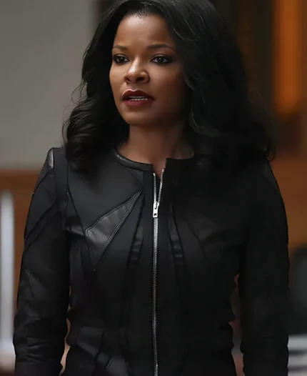 Keesha Sharp  Tv Series Lethal Weapon Trish Murtaugh  Black Jacket