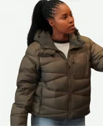 Kiana Cook Chicago PD S12 Green Puffer Jacket