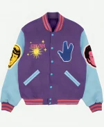 Kid Cudi Star Trek Light Year Varsity Bomber Jacket