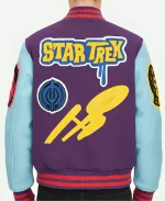 Kid Cudi Star Trek Light Year Varsity Purple And Blue Bomber Jacket