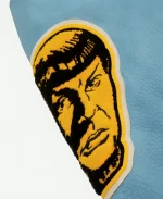 Kid Cudi Star Trek Light Year Varsity Purple And Blue Bomber Jacket For Unisex