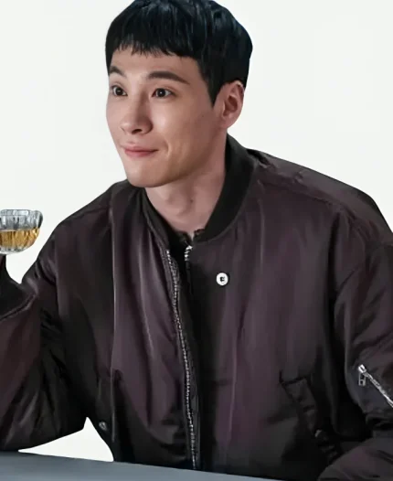 Kim Dong-won The Trunk S01 Brown Bomber Jacket