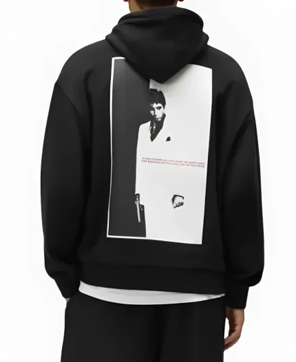 Kith x Scarface Tony Applique Nelson Pullover Black Hoodie