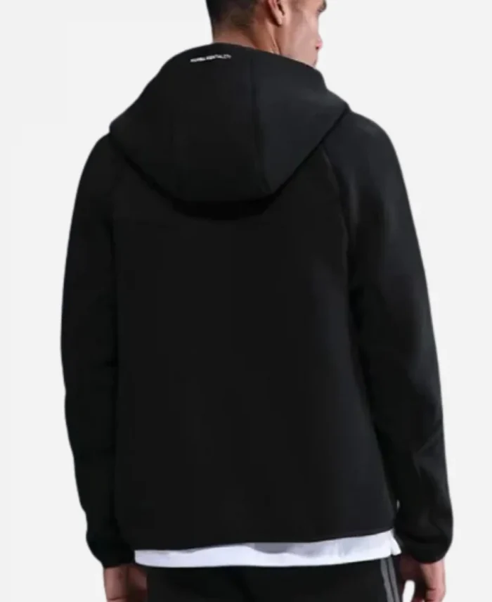  Kobe Nike Tech Fleece Full Zip Windrunner Black and Grey Jacket