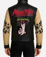 Kung Fury Cobra Bomber Leather Jacket