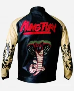 Kung Fury Cobra Leather Bomber Jacket