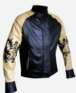 Kung Fury Cobra Leather Bomber Jacket