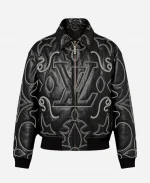 LV Black Bomber Jacket
