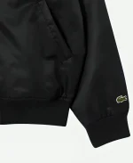 Lacoste Vintage Patch Bomber Varsity Black Jacket