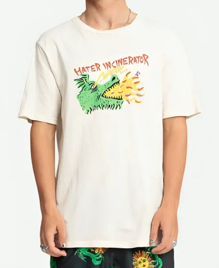 Liam The Survivors Season 01 Julian Weeks Hater Incinerator Printed White T-Shirt