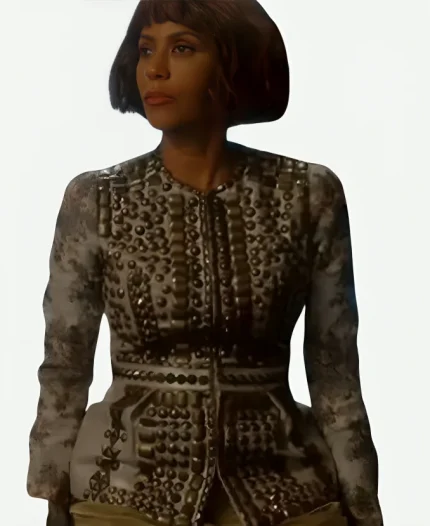 Lisa Todd Wexley TV Series And Just Like That Season 03 Nicole Ari Studded Jacket