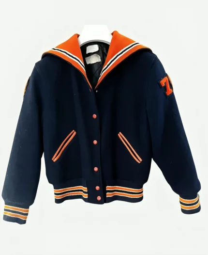 Lizzie Davidson Such Brave Girls S02 Blue Varsity Jacket