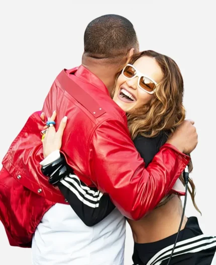 London Cross Station Will Smith Red Leather Jacket For Sale