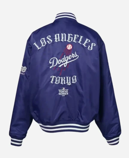 Los Angeles Dodgers x GR8 Varsity Blue Printed Jacket