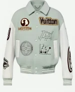 Louis Vuitton Blouson Green & White Varsity Jacket
