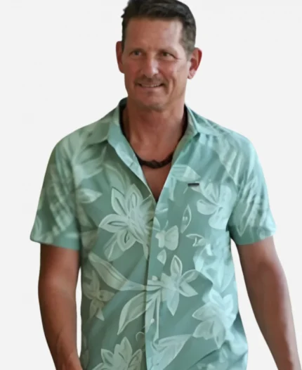 Love Hotel S01 Green Floral Shirt