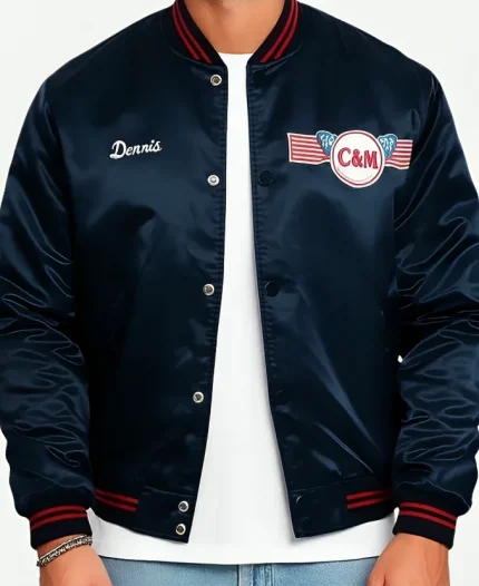 Love Island Ben Holbrough Satin Blue Jacket