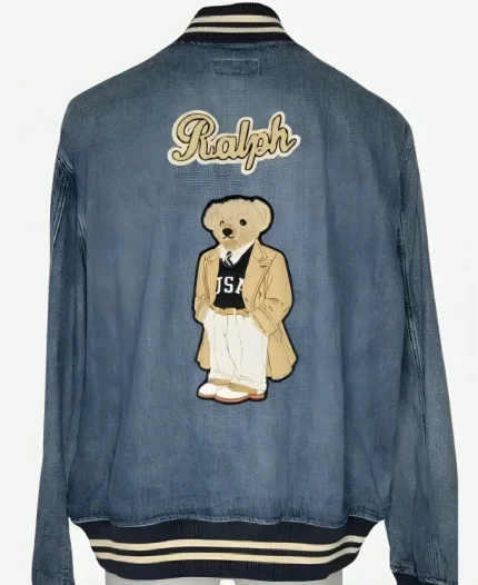 Love Island UK Season 12 Dejon Noel-Williams Polo Print Blue Denim Jacket