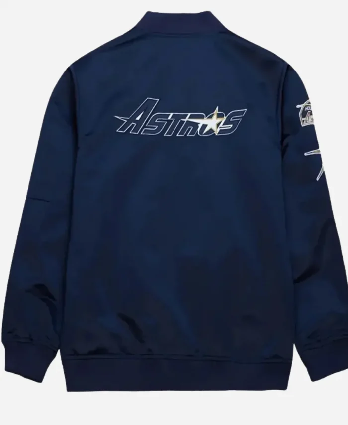 MLB Houston Astros Vintage Blue Bomber Jacket