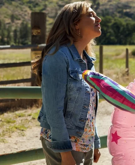 Mariana Treviño Tv Series Stick Season 01 Elena Denim Jacket