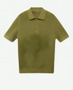Mehcad Brooks And Just Like That S03 Green Braided Polo Shirt