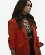 Melissa Fumero Tv Series Grosse Pointe Garden Society Birdie Red Tweed Blazer