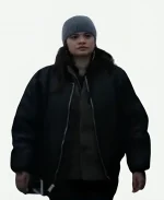 Melonie Diaz Cold Wallet Black Bomber Jacket