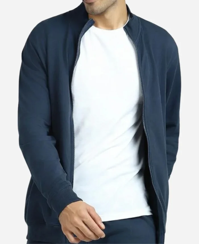 Men's Beringen Fleece Blue Hoodie