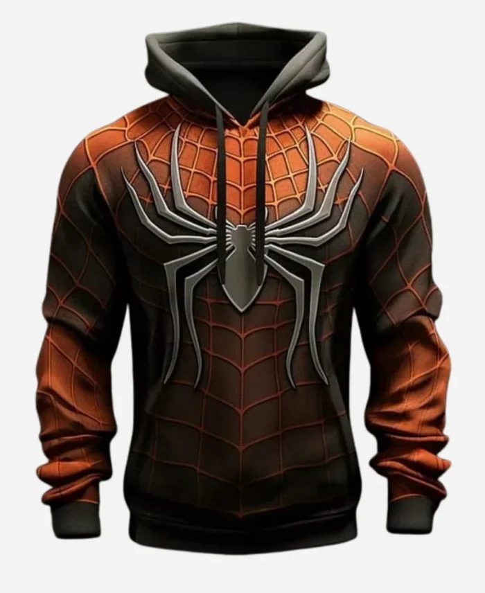 Men’s Graphics 3D Spider Print Casual Pullover Hoodie For Sale