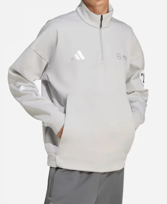 Mercedes AMG Adidas F1 Silver Arrows Sweatshirt For Sale