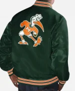 Miami Hurricanes Starter Satin Varsity Jacket